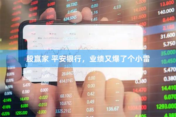 股赢家 平安银行，业绩又爆了个小雷