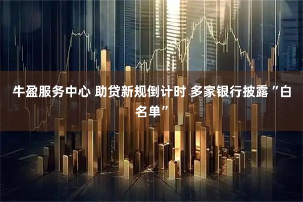 牛盈服务中心 助贷新规倒计时 多家银行披露“白名单”