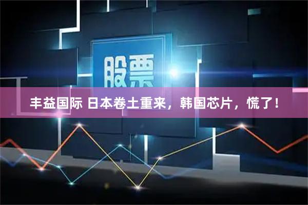 丰益国际 日本卷土重来，韩国芯片，慌了！