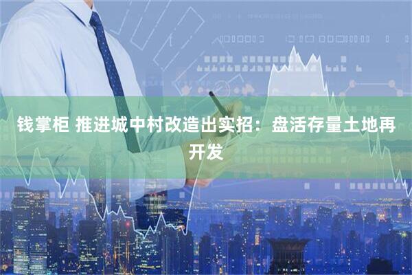 钱掌柜 推进城中村改造出实招：盘活存量土地再开发