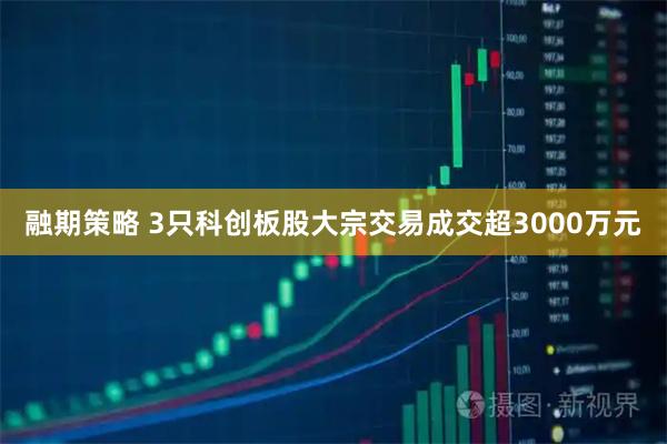 融期策略 3只科创板股大宗交易成交超3000万元