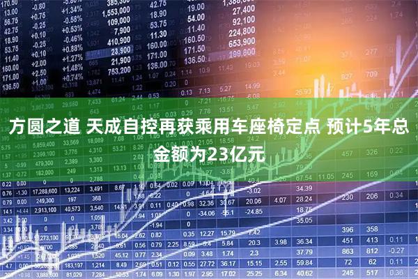 方圆之道 天成自控再获乘用车座椅定点 预计5年总金额为23亿元